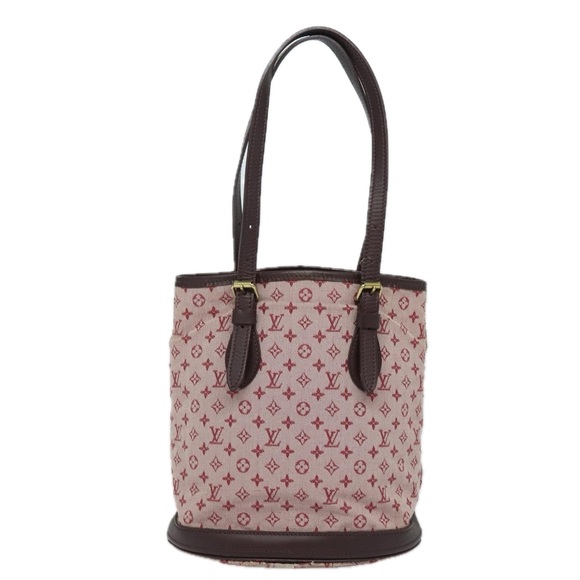 LOUIS VUITTON Monogram Mini Bucket PM Shoulder Bag Cherry LV Auth 81296 - Picture 13 of 16